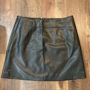 H & M Leather Mini Skirt